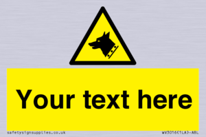 Custom Warning: Guard dog